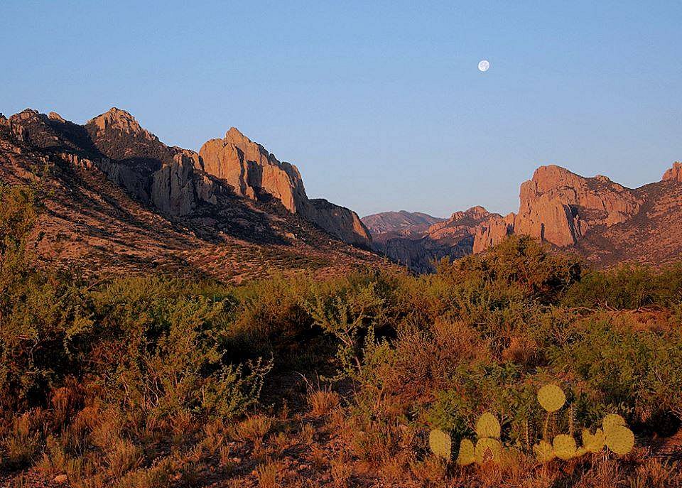 Daytime Moon over Cave Creek Canyon